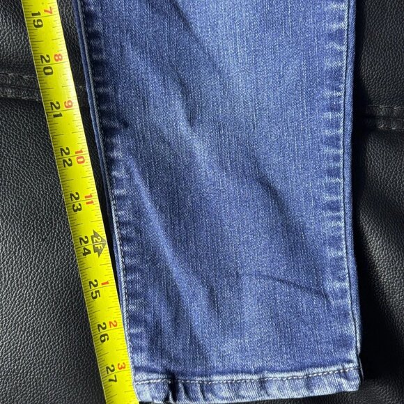 Jessica Simpson Kiss Me Super Skinny Jeans Raw Hem Distressed Women’s 14/32 - Picture 14 of 15